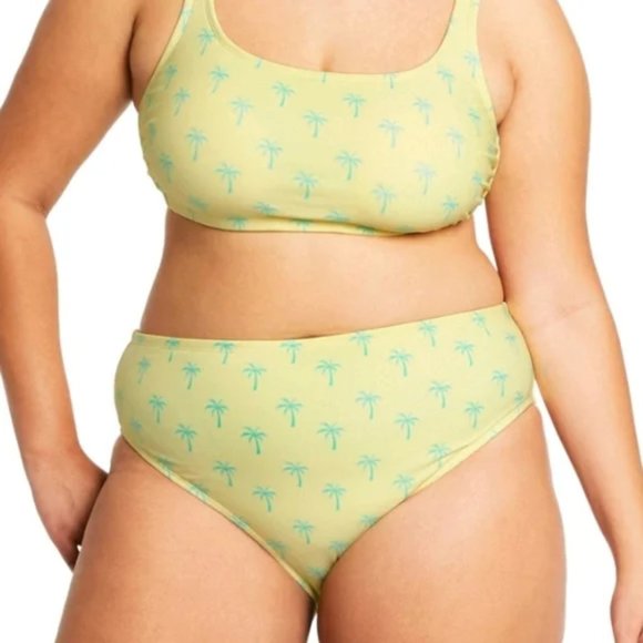 Stoney Clover Lane X Target Yellow Plus Palm Bikini Set - Picture 1 of 8